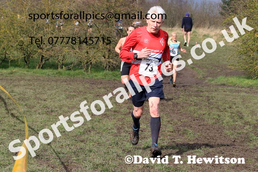 Womens and Mens 65+ in the 2023 BMAF Cross Country Champs., Wallsend. Photo: David T. Hewitson/Sports for All Pics